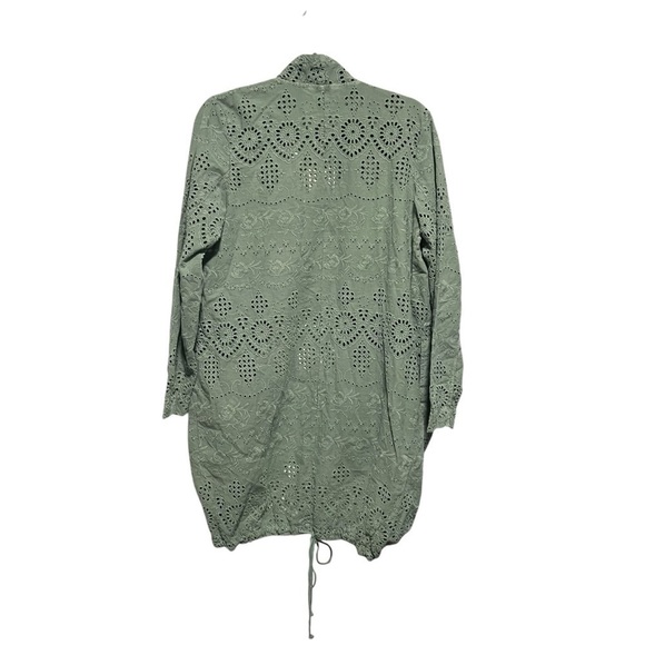 Sundance Moonlight Eyelet Jacket in Sage Green, New with Tags - Picture 4 of 9